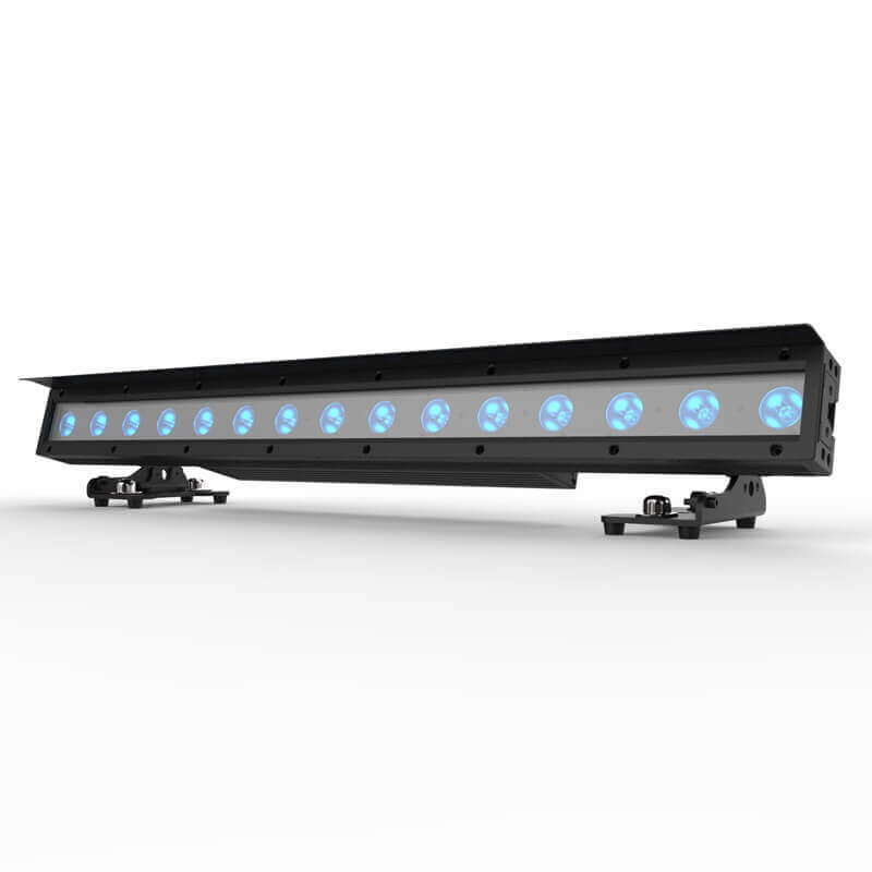 Adj 15 hex bar ip barra ip65 con 15 leds rgbwa+uv de 12w